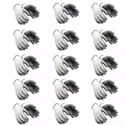 Elecant Foot Trends Reusable Nitrile Coated Nylon Cotton Cut-Resistant Safety Gloves, Free Size (Pack of 15 Pair)-picture-21