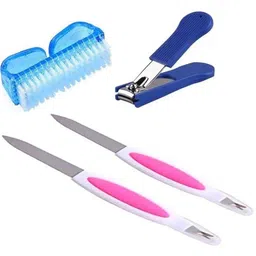 elecsera 2 in 1 Manicure Pedicure Nail File Tool Cuticle Trimmer Cutter Remover for Women & Nail Clipper & Cutter with Nail Brush-picture-14