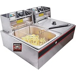 Electric Deep Fat Fryer Machine 6+6 Ltrs – Dual Basket, Adjustable Temperature, Stainless Steel, Ideal for Home & Commercial Use, Quick & Even Frying-picture-20