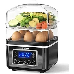 Electric Food Steamer with Stackable Baskets ‚¨ 4 QT Digital Multi-Vegetable Steamer for Healthy & Quick Cooking-picture-10