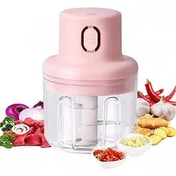 Electric Garlic Chopper 250ml – Automatic Food Processor for Vegetables, Fruits & More(pack of 1 multicolor)-image-42