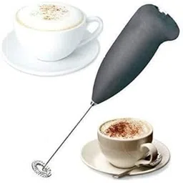 Electric Handheld Milk Wand Mixer Frother Hand Blender For Latte Coffee Hot Milk (Black , 8.5 x 2 inch )-picture-21