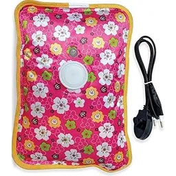 Electric Hot Water Bag with Gel Pouch, Heating Pad for Pain Relief, Random Print, Rechargeable with Cord, Unisex-picture-17