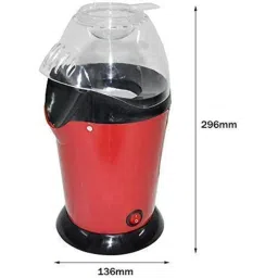 Electric Popcorn Maker 1200W Hot Air Popper | Oil-Free Fast Snack Maker for Home Movies & Parties | Healthy One-Touch Popcorn Machine for Kids & Adults image 2