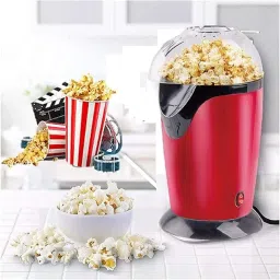 Electric Popcorn Maker 1200W Hot Air Popper | Oil-Free Fast Snack Maker for Home Movies & Parties | Healthy One-Touch Popcorn Machine for Kids & Adults image 1