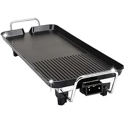 Electric Teflon Coated BBQ Grill Smokeless Non-Stick Barbecue Plate Electric Baking Pan for Multi-Function Uses in Homes, Hotels, Cafes and Restaurants (Medium Size - 48 x 27 Cm)-picture-13