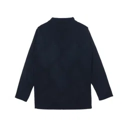 Elefantino Full Sleeves Solid Sweater - Navy Blue-picture-9