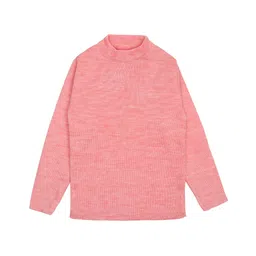 Elefantino Full Sleeves Solid Sweater - Pink-picture-1