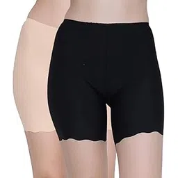 eleg & stilance Swimming Shorts for Women | Seamless Cycling Under Skirt Shorts | Sports Shorties for Workout and Gym Multicolour-picture-33