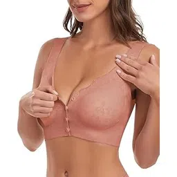 eleg & stilance Women's Cotton Padded and Non-Wired Maternity Nursing Feeding Bra (in, Numeric, 36, 36, 36, Regular, Pink)-picture-39