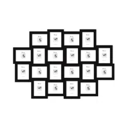 elegant arts and frames Fabian Set Of 20 Black Solid Wood Collage Photo Frames-picture-29