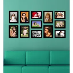 elegant arts and frames Set Of 12 Black Wood Enginered Collage Photo Frames-picture-28