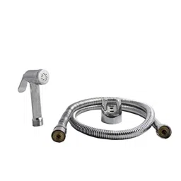 Elegant Casa ABS Health Faucet with Wall Hook &a; 1.5m Stainless Steel Braided Rubber Hose Pipe, Crown 1851-picture-14