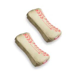 Elegant Arrow 30x20xx10cm Beige Car Neck Support Pillow (Pack of 2)-picture-24