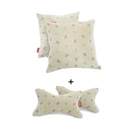 Elegant Comfy 28x28x10cm Beige Fly Neck Rest Car Pillow, CU08 (Pack of 4)-picture-20