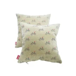 Elegant Comfy 29x29x13cm Beige Cushion Pillow, CU02 (Pack of 2)-picture-41