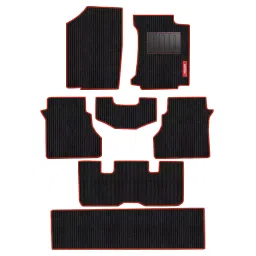 Elegant Cord Black & Red Carpet Car Mat Compatible With Ford Endeavour 2016 Onwards-picture-22