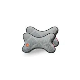 Elegant Silky 33x20x10cm Grey Neck Support Pillow (Pack of 2)-picture-38