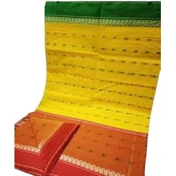 Elegant Handloom Taant Saree Without Blouse Piece-picture-13