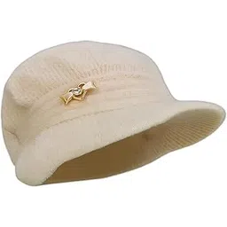 Elegant Winter Knit Cap with Bow Accent – Cozy Soft Woolen Beret Style for Women Winter Soft Warm Knitted Pom Pom Beanie – Snow-Proof Fleece-picture-35