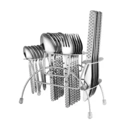 Elegante 24 Pcs Blossom Gracia Stainless Steel Cutlery Set, SL-120 (Pack of 5)-picture-18