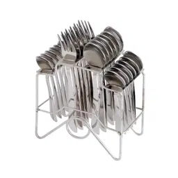 Elegante 24 Pcs Zenith Symphony Spoon Stainless Steel Cutlery Set, SL-131D (Pack of 2)-picture-45