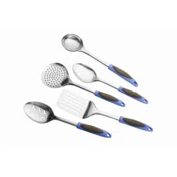 Elegante 5 Pieces Blue Fish Rubber Handle Stainless Steel Kitchen Tool Set, FRH (Pack of 3)-picture-13