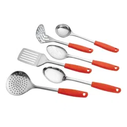 Elegante 6 Pieces Red Stainless Steel &a; Plastic Kitchen Tool Set, SL-003 (Pack of 5)-picture-23