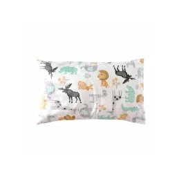 Elementary Animal World White Cotton & Fibre Filling Kids Pillow with Cover - Set of 1-picture-13