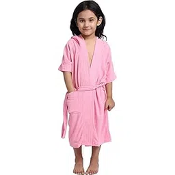 ELEVANTO Kids Hooded Bathrobe Set -Bathrobe for Girls||Children Hodded Bath Robe Bathrobe Gown - Ideal for Girls/Boys - Children's Hooded Bath Robe-picture-11