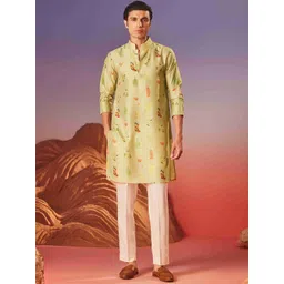 Eleven Brothers Men Geometric Thread Work Kurta-picture-30