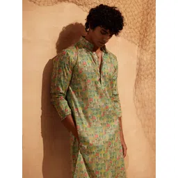 Eleven Brothers Men Printed Regular Kurta with Pyjamas-picture-30