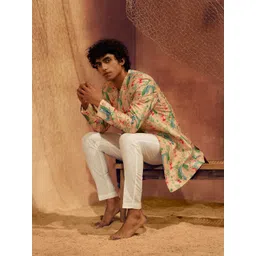 Eleven Brothers Men Printed Regular Kurta with Trousers-picture-37