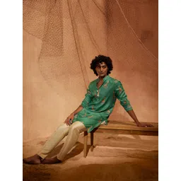 Eleven Brothers Men Printed Regular Kurta with Trousers-picture-34