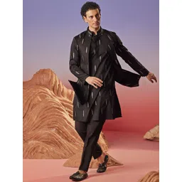 Eleven Brothers Men Striped Thread Work Anarkali Kurta-picture-16