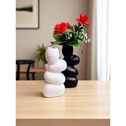 Eleven To Eleven Decor Pack of 2 Black & White Planters-picture-44