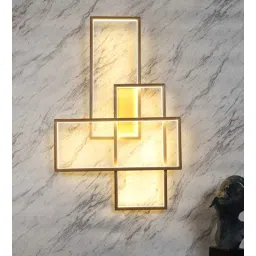 eliante by jainsons lights Abstract Gold Aluminium Wall Light-picture-32