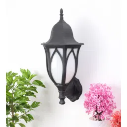 eliante by jainsons lights Lotus Small Black Metal Outdoor Wall Light-picture-37