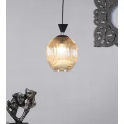 Lustara Black Iron Hanging Light | E27 holder | without Bulb | Eliante by Jainsons Lights-picture-29