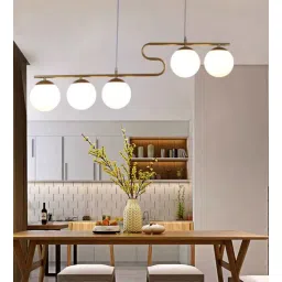 Luxenor Gold Iron Hanging Light | E27 holder | without Bulb | Eliante by Jainsons Lights-picture-23