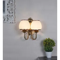 Luxiris Gold Iron Wall Light | E27 holder | without Bulb | Eliante by Jainsons Lights-picture-28