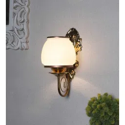 Nuvion Gold Iron Wall Light | E27 holder | without Bulb | Eliante by Jainsons Lights-picture-34