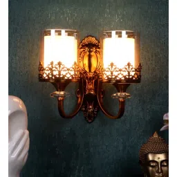 Saye Gold Iron Wall Light by Eliante by Jainsons Lights-picture-29