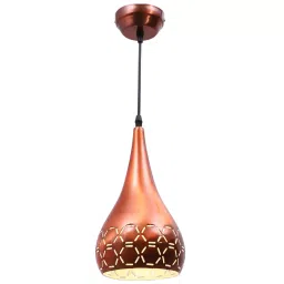 ELIANTE Golden Glass Hanging Lights Without Bulb for Home, Office, Bedroom, Drawing Room & Lobby-picture-29