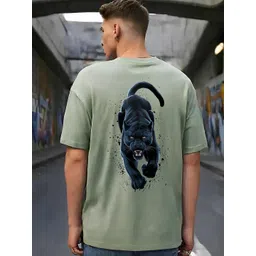 Elibolz Men Printed Drop-Shoulder Sleeves Bio Finish T-shirt-picture-29
