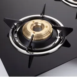 Elica Patio ICT 460 BK DT AI SE Toughened Glass Top 4 Burner Automatic Gas Stove (Heavy Duty, Black) image 4