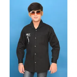 Eliq Boys Original Opaque Printed Formal Shirt-picture-21