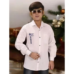 Eliq Boys Original Opaque Printed Formal Shirt-picture-22
