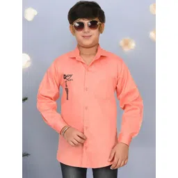 Eliq Boys Original Opaque Printed Formal Shirt-picture-28