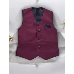 Eliq Boys V-Neck Sleeveless Corduroy Waistcoat-picture-29